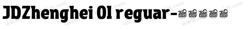 JDZhenghei 01 reguar字体转换